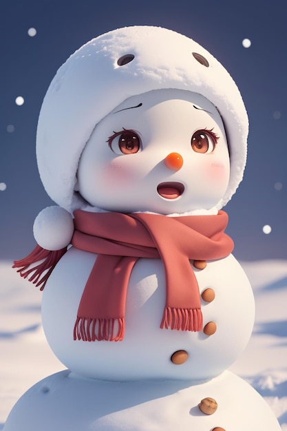 Snowman Christmas Holiday 4K Wallpaper iPhone HD Phone 6160h
