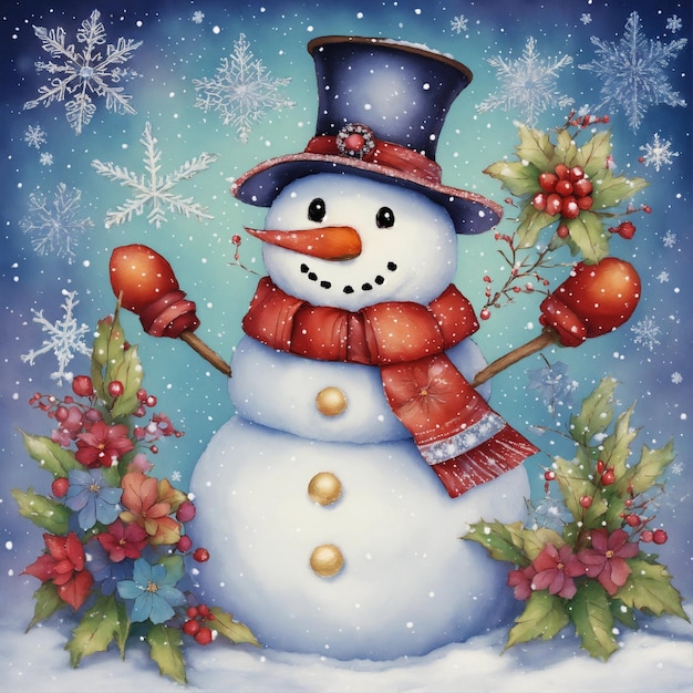 Photo snowman