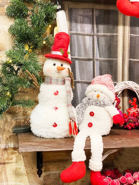 Snowmen in the store