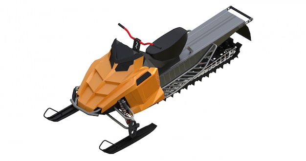 Snowmobile top view