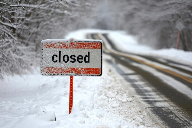 Snowstorm Road Shutdown