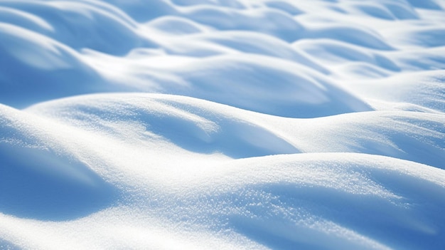 写真 異なる形状と形状の雪の背景 スノードリフト ジェネレーティブai