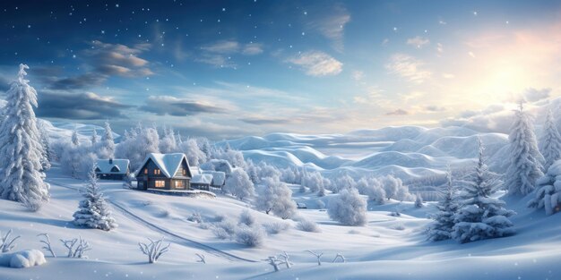 snowy christmas background pictures