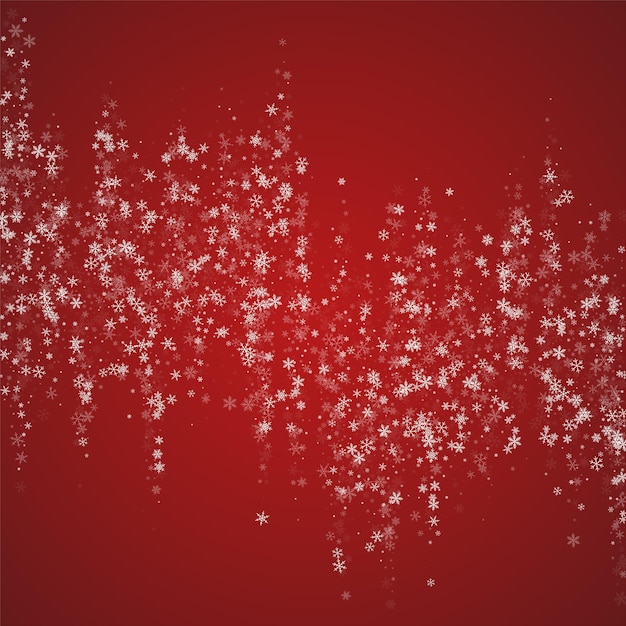 Snowy christmas background Subtle flying snow