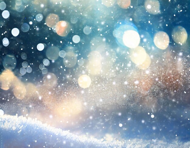 Snowy Dreamscape Captivating Bokeh