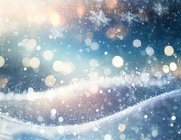 Snowy Dreamscape Captivating Bokeh