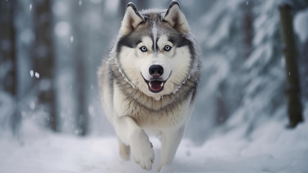 Snowy Husky Sprint