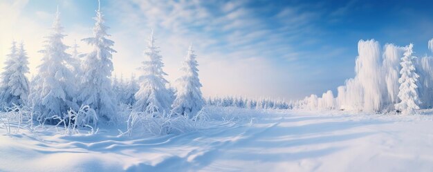 Snowy landscape background AI Generated