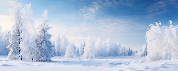 Snowy landscape background AI Generated