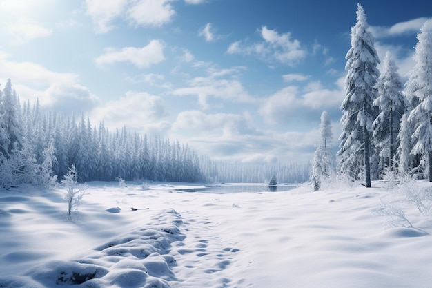 雪の風景写真