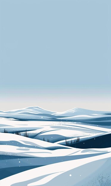 Photo a snowy mountain range with a blue sky in the background