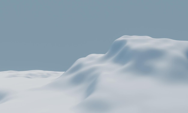 Snowy mountain Snow terrain