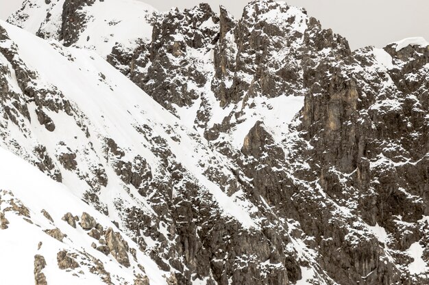 Snowy mountains in the Swiss Alps