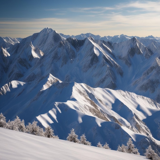 Snowy mountains