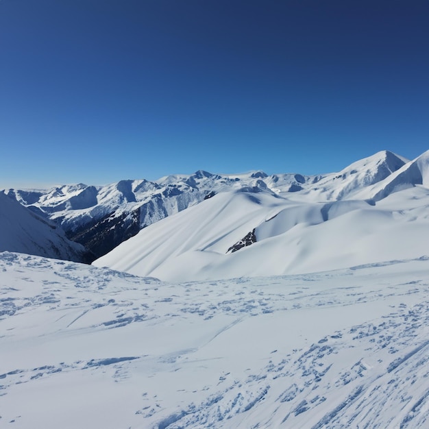 雪の山