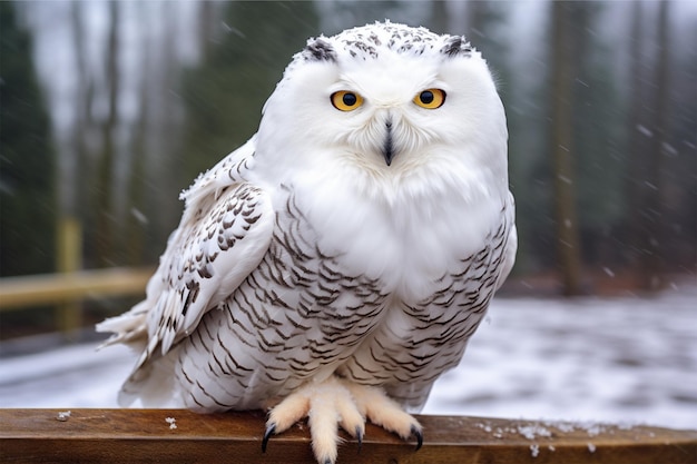 snowy owl in