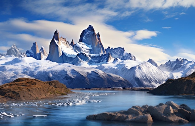 the snowy peaks of argentina chile us map