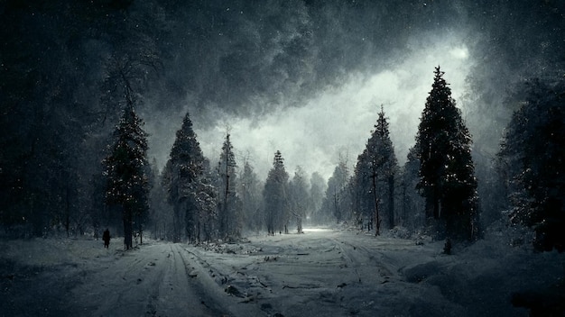 Snowy Forest Wallpaper  Snowy Forest Wallpaper  Flickr