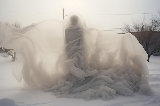 Snowy veil unveiled snow storm photos