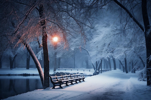 雪のささやき 雪の嵐の写真