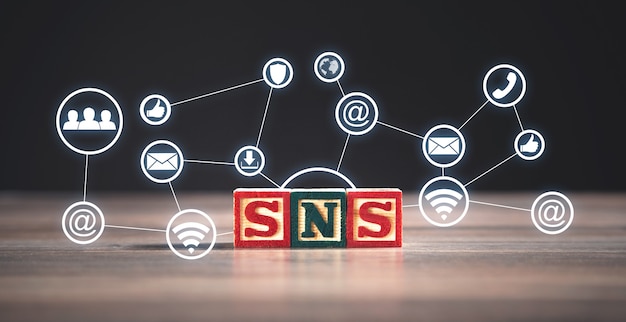 SNS. Sociale netwerkdienst. Technologie. Bedrijf