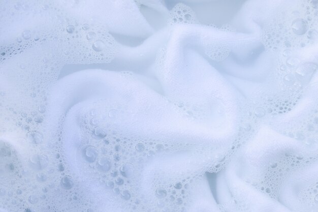 Soak a cloth before washing, white cloth