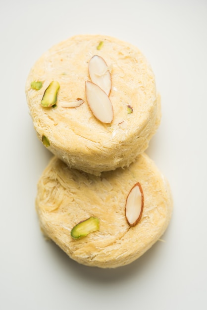 Soan Papdi or Son roll or Patisa, popular sweet from India