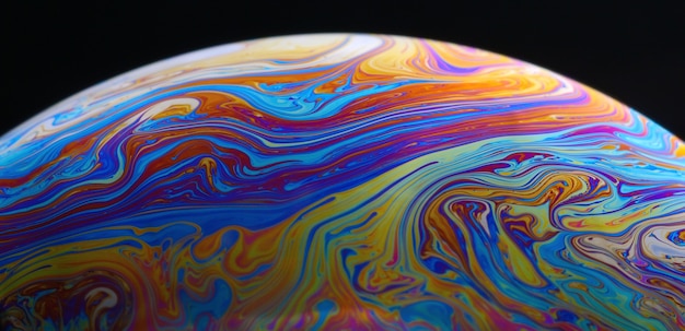 soap bubble like a planet