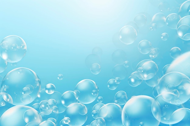 Soap bubbles background