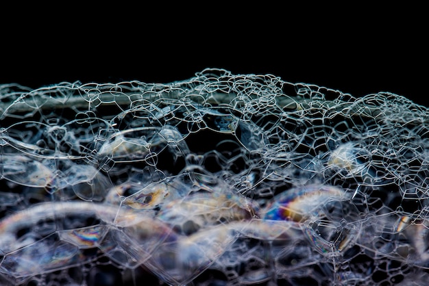 Soap bubbles macro. Art style