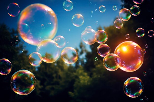 Soap bubbles overlays