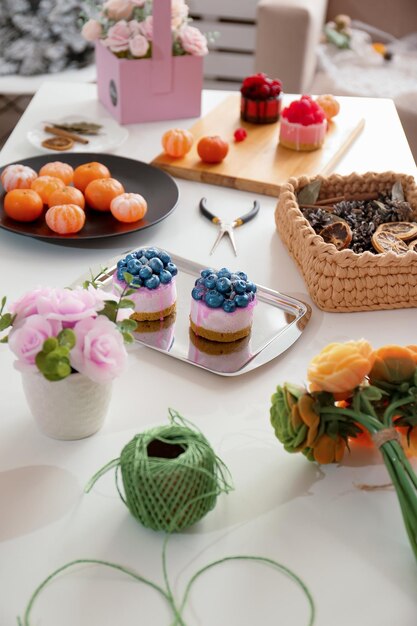 Soap cake on the background of the kitchen