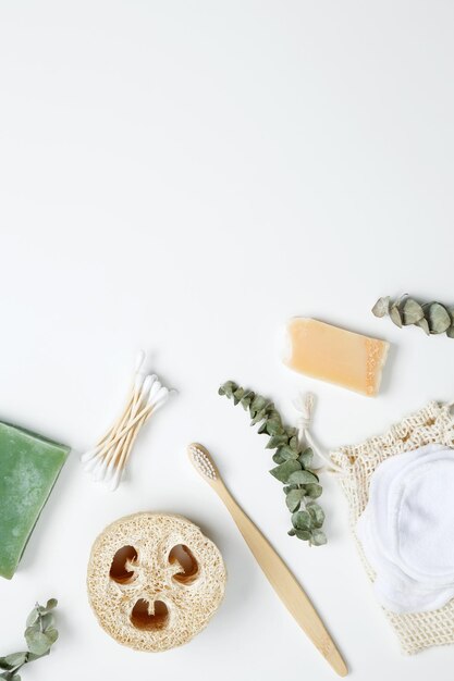 soap eco reusable cotton pads loofah natural sponge washcloth cotton swab eucalyptus leaves