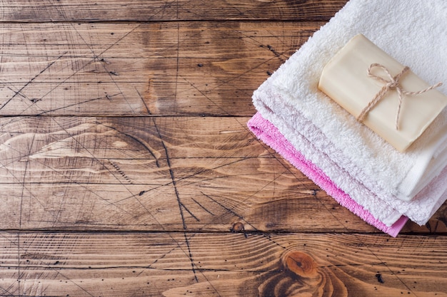 Soap and Terry towel.