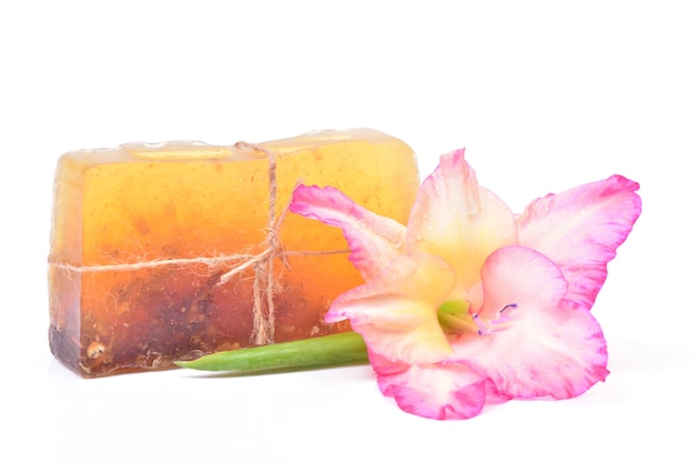 Photo soap with flower