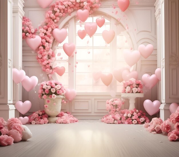 Soar into love enchanting valentines day backdrops