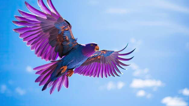 Soar purple parrot