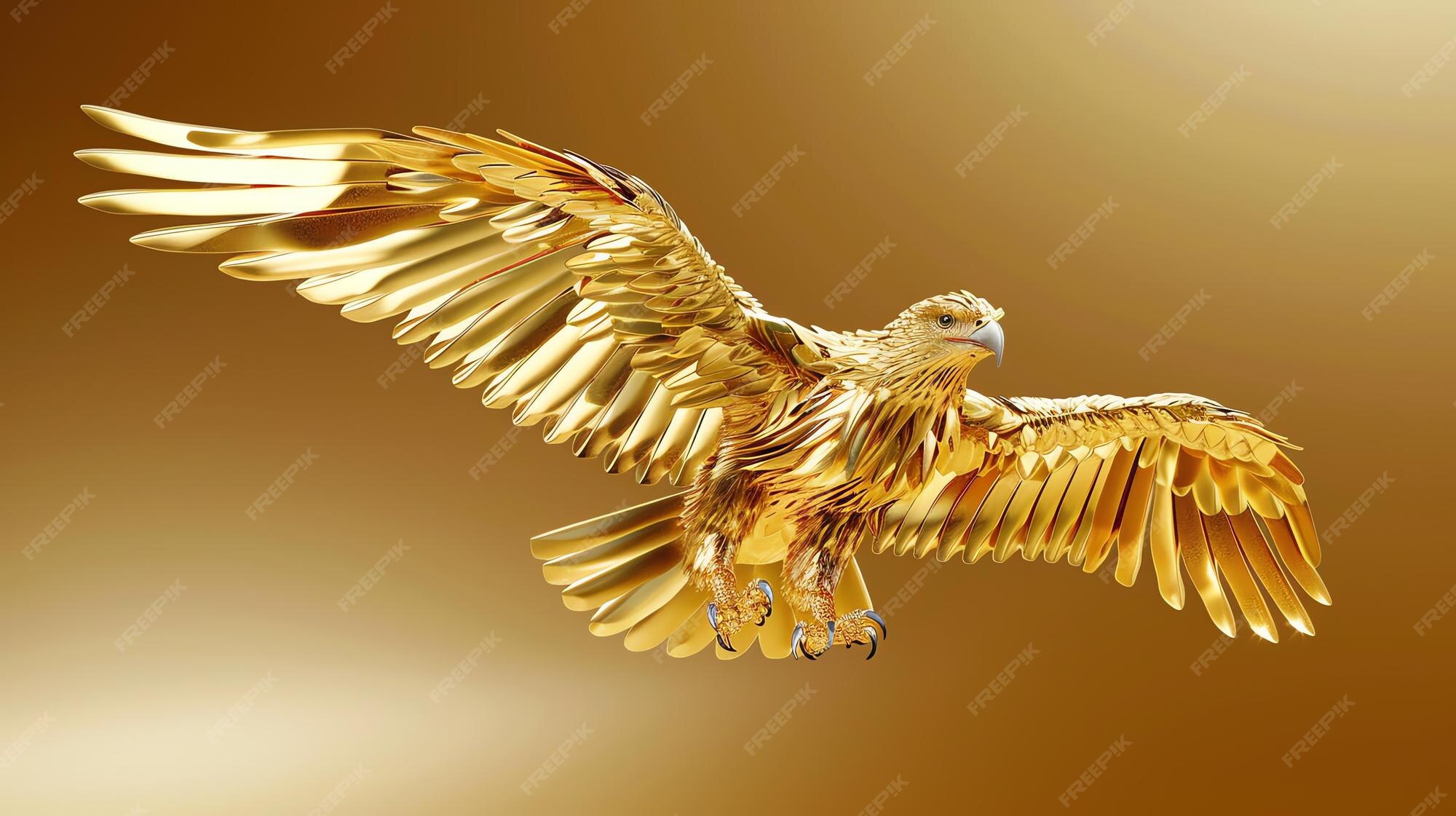 Premium Photo | Soaring high above the world this majestic golden eagle 