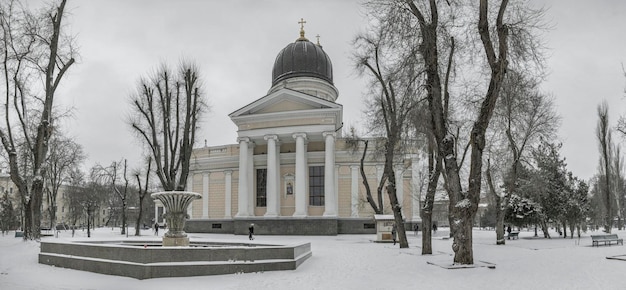 Sobornaya square in Odessa Ukraine