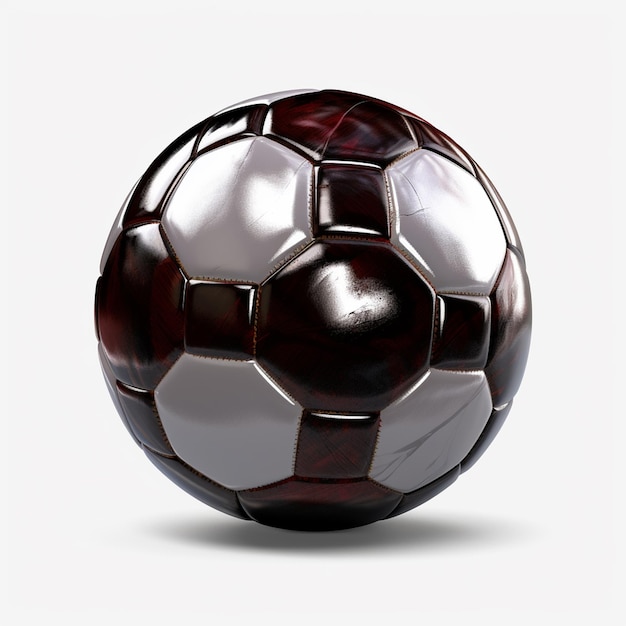 Soccer Ball 3D on white background