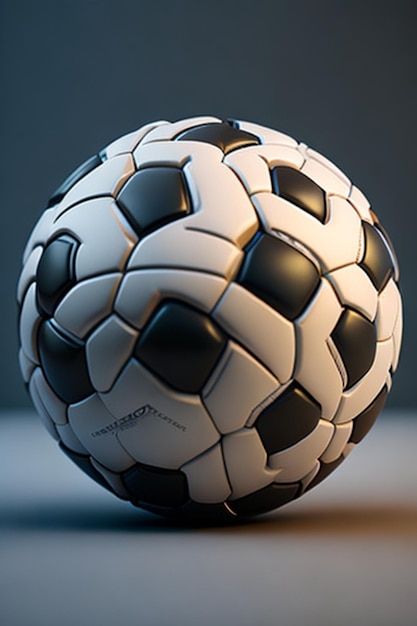 Soccer ball on a dark background