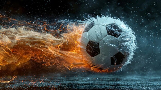 Soccer Ball Exploding in the Air