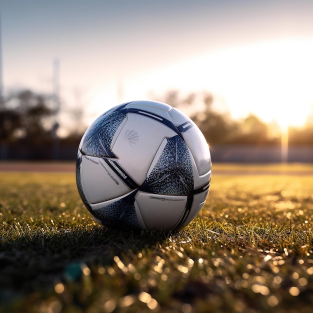 soccer ball on the field