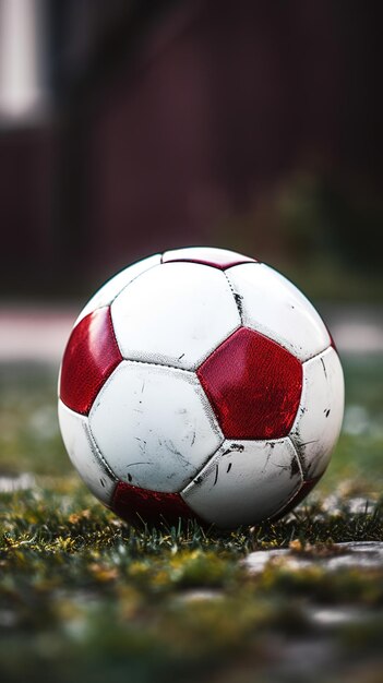 soccer ball on the field