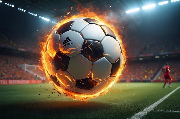 サッカーボールの炎ゲーム モーションマジック