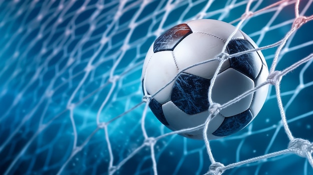 Soccer Ball in Goal Net