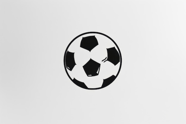 Photo a soccer ball is shown on a white background