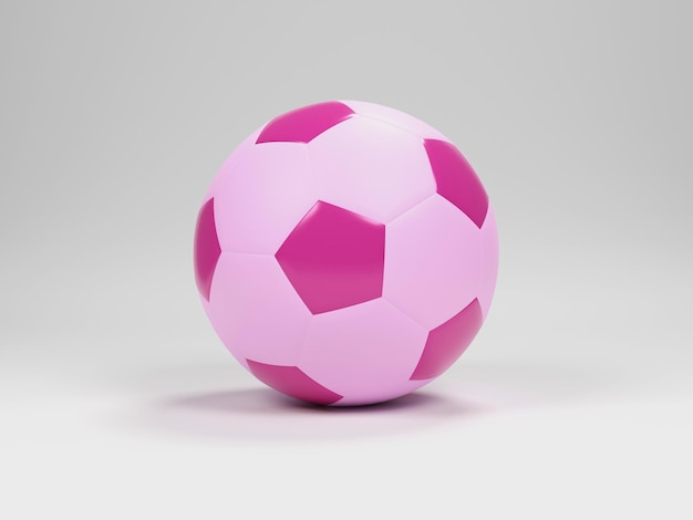 Soccer ball isolated 3D rendering