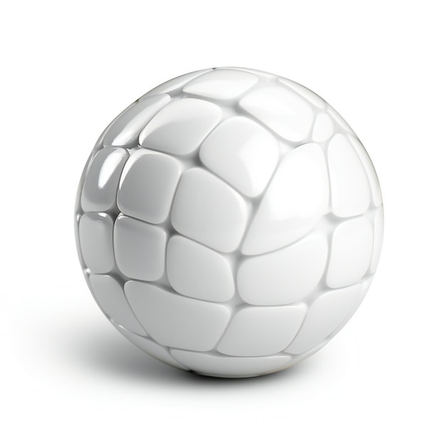Футбольный мяч, выделенный на белом фоне