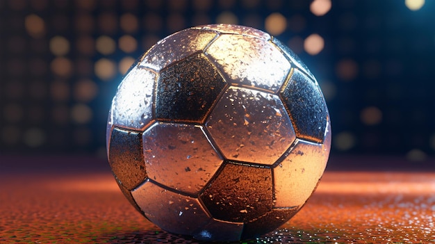 Soccer ball for posters banners sports concept Generated AI